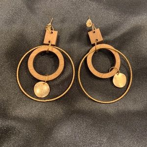 Organic/hippie hoop earrings